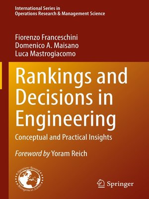 cover image of Rankings and Decisions in Engineering